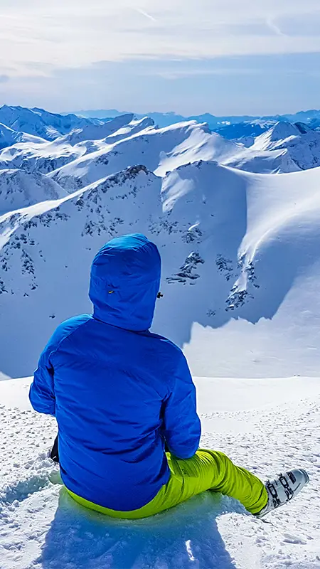 Skifahrer am Mölltaler Gletscher