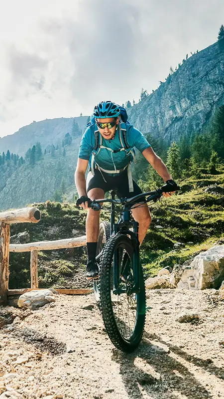 Mountainbiken in den Alpen
